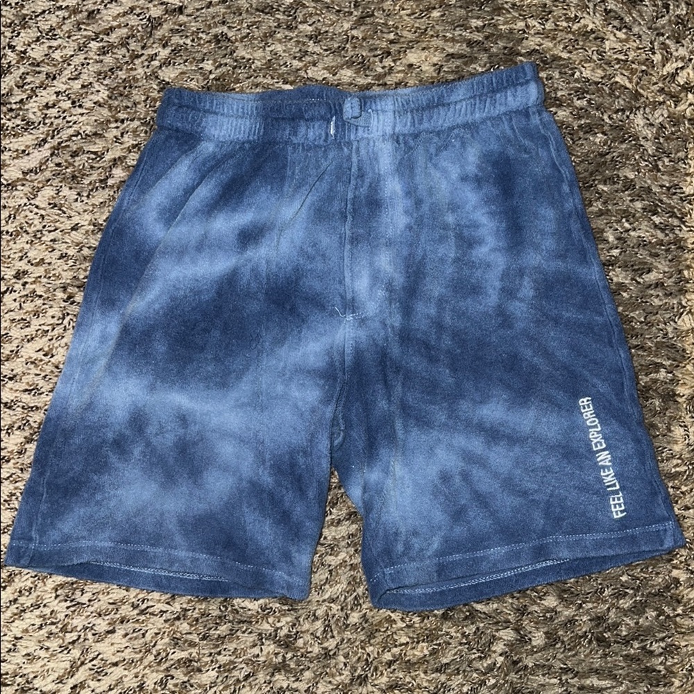 Boy’s Zara Blue Tie-Dye Terry Cloth Shorts (Size: 10Y)